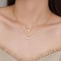 Friend's Irregular Border Oval CZ 925 Sterling Silver Necklace