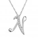 Silver Letter Sterling Silver Pendant For Women