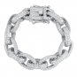 Men's Heavy Quality Thickness Oval Chain 925 Sterling Silver Bracelet