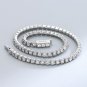 Fashion 925 Sterling Silver Princess-Cut CZ Tennis Bracelet