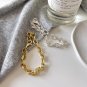 Modern Irregular Curb Chain 925 Sterling Silver Bracelet