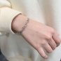 Shiny Puffed SOLID Mariner Chain 925 Sterling Silver Open Bangle
