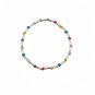 Colorful Natural Opal Bamboo Joint 925 Sterling Silver Bracelet