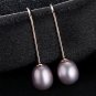 Natural Pearl 925 Sterling Silver Dangling Earrings