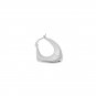 Irregular Hollow Rhombus 925 Sterling Silver Hoop Earrings
