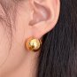 Cute Round Ball 925 Sterling Silver Stud Earring(Single)
