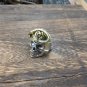 Vintage Pirate Skull Undead Legion 925 Sterling Silver Adjustable Ring