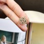 Gift CZ Heart Four Leaf Clover 925 Sterling Silver Necklace