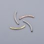 Fashion DIY Craft 925 Sterling Silver Curvy Tubes