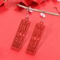 Red Chinese 925 Sterling Silver DIY Earring Charm
