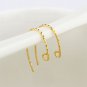 Fashion Twisted 925 Sterling Silver DIY Earring Hooks