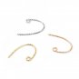 Fashion Twisted 925 Sterling Silver DIY Earring Hooks
