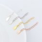 Fashion Waterdrop Rolo Chain 925 Sterling Silver DIY Extended Chain