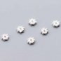 Casual 4-7mm Flower DIY 925 Sterling Silver Spacer