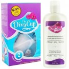 Diva Cup - Model 2 DivaCup Menstrual Solution AND DivaWash - Diva Cup PLUS Diva Wash