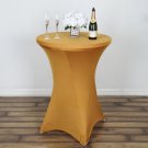 Gold Cocktail Spandex Table Cover Fitted Tablecloth Home Wedding Party Supplies
