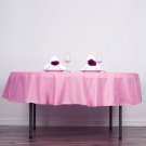 6 Pcs Pink 90" Round Polyester Tablecloths Trade Show Booth Home Wedding Party Supplies