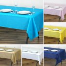 2 Pcs Rectangle 54X108" Disposable Plastic Table Covers Tablecloths Home Wedding Party Supplies