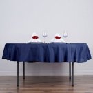 Navy Blue Round 70" Polyester Tablecloth Kitchen Linens Home Wedding Party Supplies