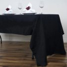 60X126" Black 100% Cotton Tablecloth High Quality Dinner Linens Home Wedding Party Supplies