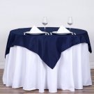 54" Navy Blue Square Polyester Tablecloth Linens Home Wedding Party Supplies