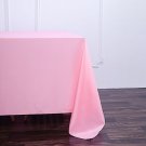 90" Pink Square Polyester Tablecloth Dinner Linens Home Wedding Party Supplies