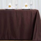 Chocolate Brown 72X120 Rectangle Polyester Tablecloth Kitchen Linens Home Wedding Party Supplies