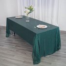 60X126" Hunter Green Sequin Rectangle Tablecloth Linens Home Wedding Party Supplies