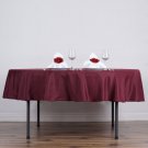 15 Burgundy 90" Round Polyester Tablecloths Restaurant Home Wedding Party Supplies