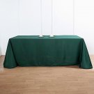 Hunter Green Polyester 90X132" Rectangle Tablecloths Linens Home Wedding Party Supplies