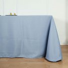 Dusty Blue Polyester 90X132" Rectangle Tablecloths Linens Home Wedding Party Supplies