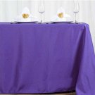 Purple 72X120 Rectangle Polyester Tablecloth Dinner Home Wedding Party Supplies