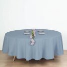 6 Pcs Dusty Blue 90" Round Polyester Tablecloths Trade Show Booth Home Wedding Party Supplies