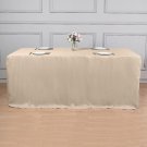 Nude Fitted 8 Ft Polyester Table Cover Tradeshow Tablecloths Home Wedding Party Supplies