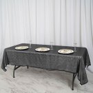 60X102" Black Sequin Rectangle Tablecloth Linens Home Wedding Party Supplies