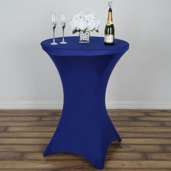 Royal Blue Cocktail Spandex Table Cover Fitted Tablecloth Home Wedding Party Supplies