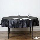 12 Pcs Round 84" Disposable Plastic Tablecloth Table Cover Affordable Home Wedding Party Supplies