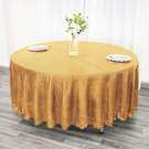 108" Gold Sequin Round Tablecloth Linens Home Wedding Party Supplies
