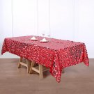Red 60"X102" Large Payette Sequin Rectangular Tablecloth Home Wedding Party Supplies