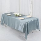 Dusty Blue 60X102" Rectangle Satin Tablecloth Linens Home Wedding Party Supplies