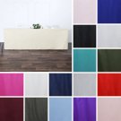 6 X Fitted 8 Feet Polyester Table Covers Tablecloths Linens Home Wedding Party Supplies
