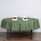 15 Willow Green 90" Round Polyester Tablecloths Tabletop Home Wedding Party Supplies