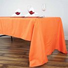 Orange 60X126 Rectangle Polyester Tablecloth Kitchen Home Wedding Party Supplies