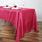 Fuchsia 60X126" Rectangle Crinkled Crushed Taffeta Tablecloths Home Wedding Party Supplies