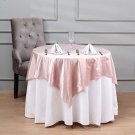 Blush 54"X54" Premium Velvet Square Table Overlay Linens Home Wedding Party Supplies