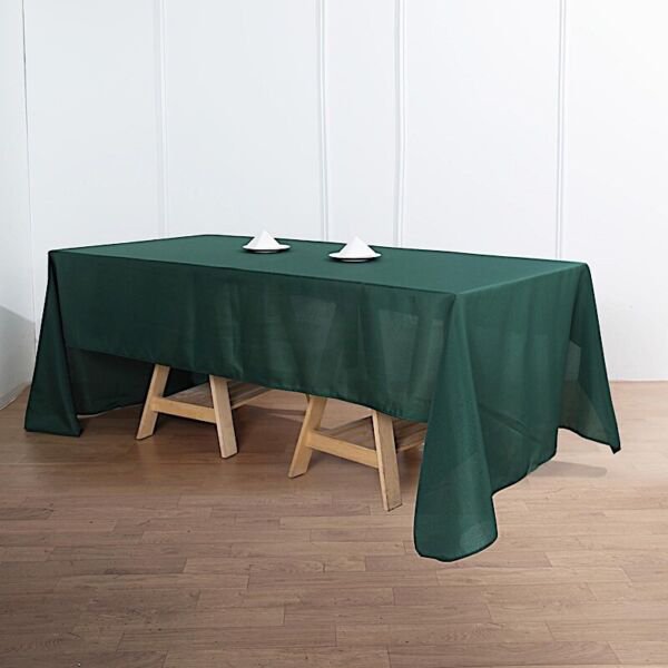 Hunter Green 60X126 Rectangle Polyester Tablecloth Kitchen Home Wedding Party Supplies