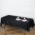 5 Black 60X102 Rectangle Polyester Tablecloths Linens Home Wedding Party Supplies