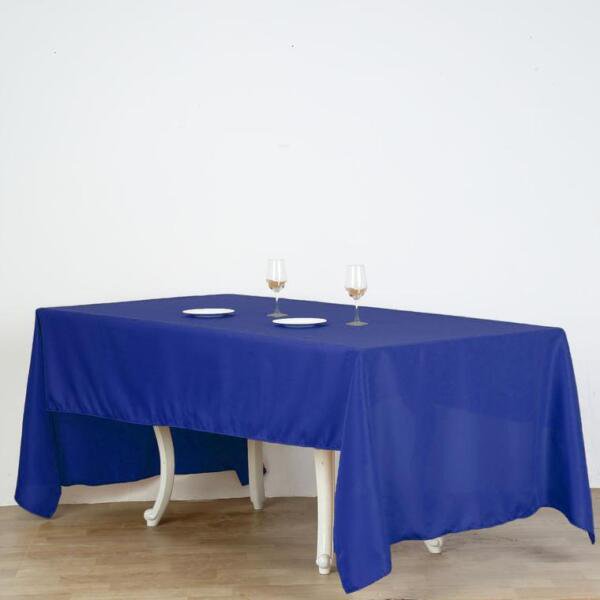 Royal Blue 60X126 Rectangle Polyester Tablecloth Kitchen Dinner Home Wedding Party Supplies