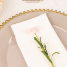 Ivory 5 Premium 20" X 20" Scuba Polyester Dinner Table Napkins Decorations
