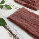 5 Mauve Gauze Cheesecloth Cotton Dinner Napkins Table Decorations